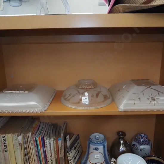 4x glass light shades