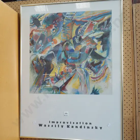 framed Wassily Kandinsky print