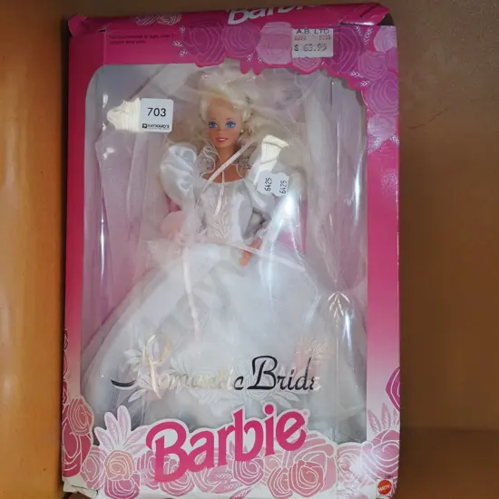 boxed Romantic Ride Barbie - box has damage