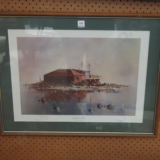 framed PG Hall print "Field's Slip"