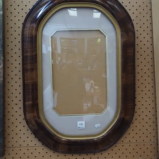 wood and gilt frame H570 W380