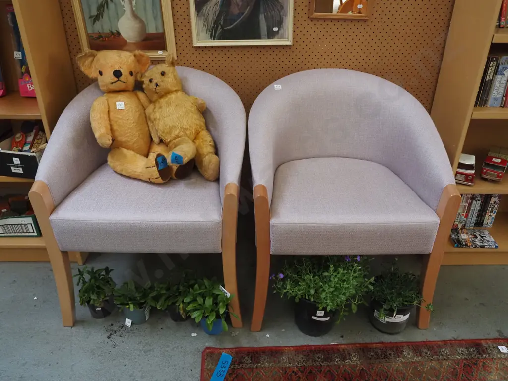 pair of as new Otago Furniture tub chairs Image 1++