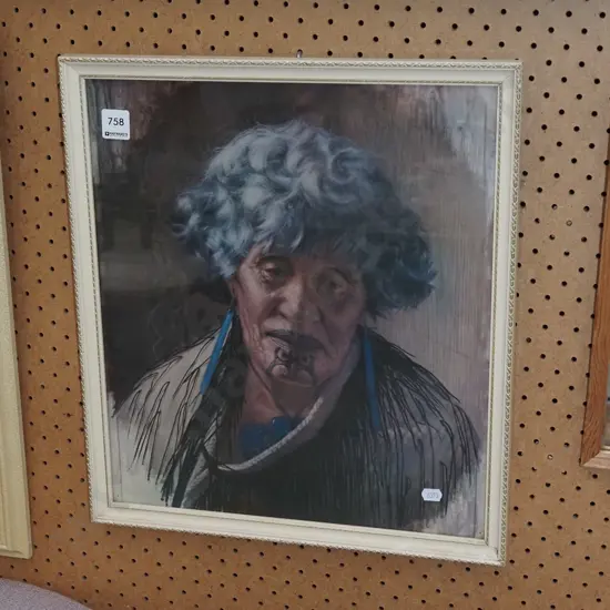 framed  Goldie print 