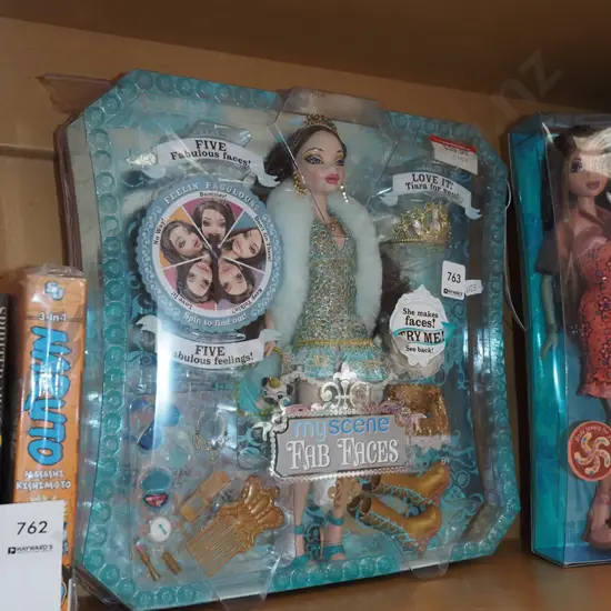 boxed as new My Scene Fab Faces doll