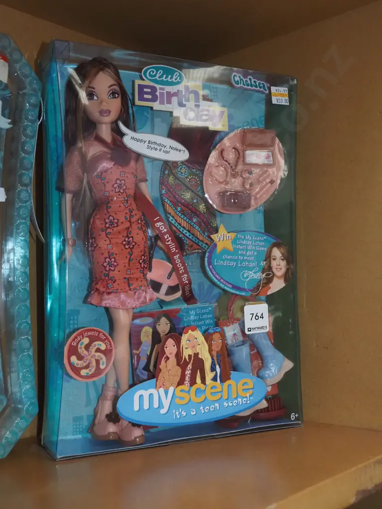 boxed as new My Scene Lindsay Lohan Birthday Club doll Image 1++