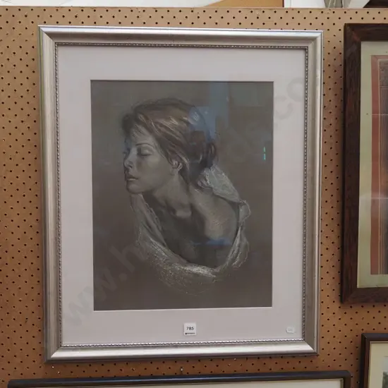 framed pastel - portrait