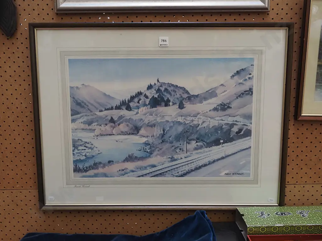 Mavis McKinney print - river scene Image 1++