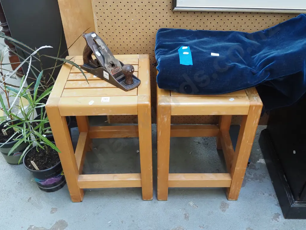 pair of rimu stools Image 1++