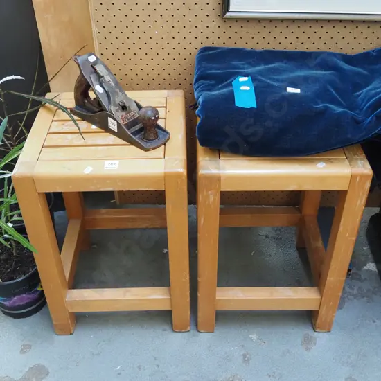 pair of rimu stools