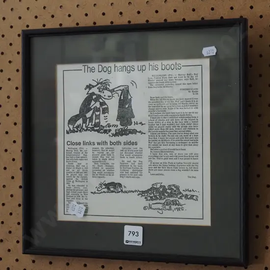 framed Murray Ball  print