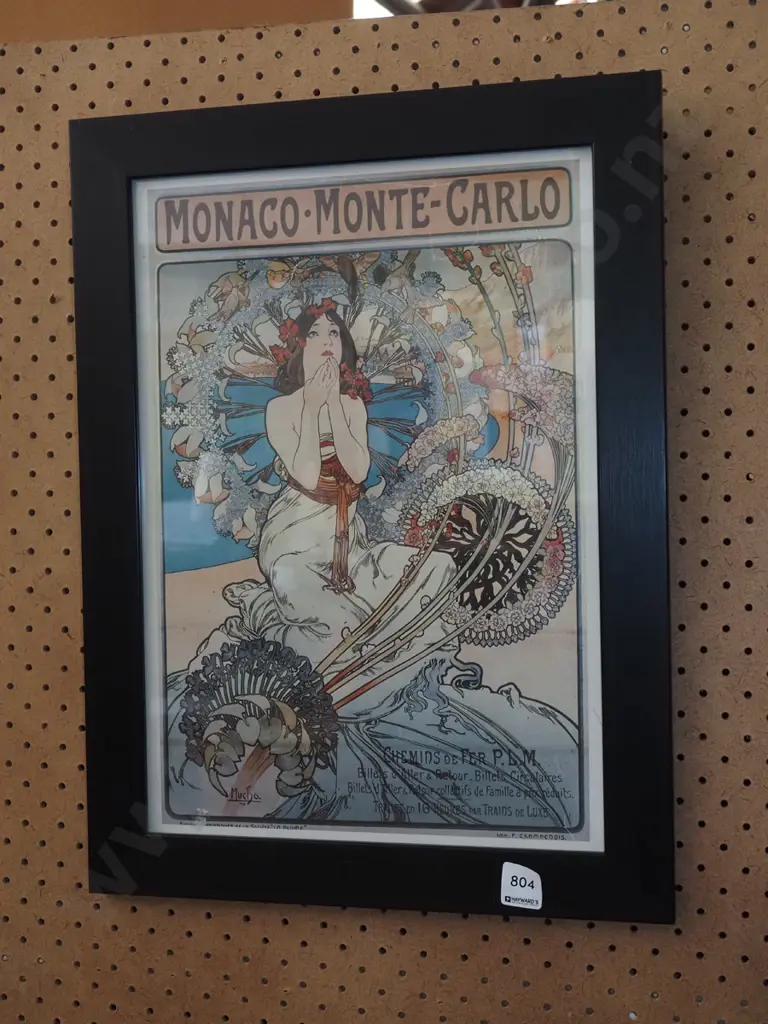 framed reproduction art nouveau Mucha  print Image 1++