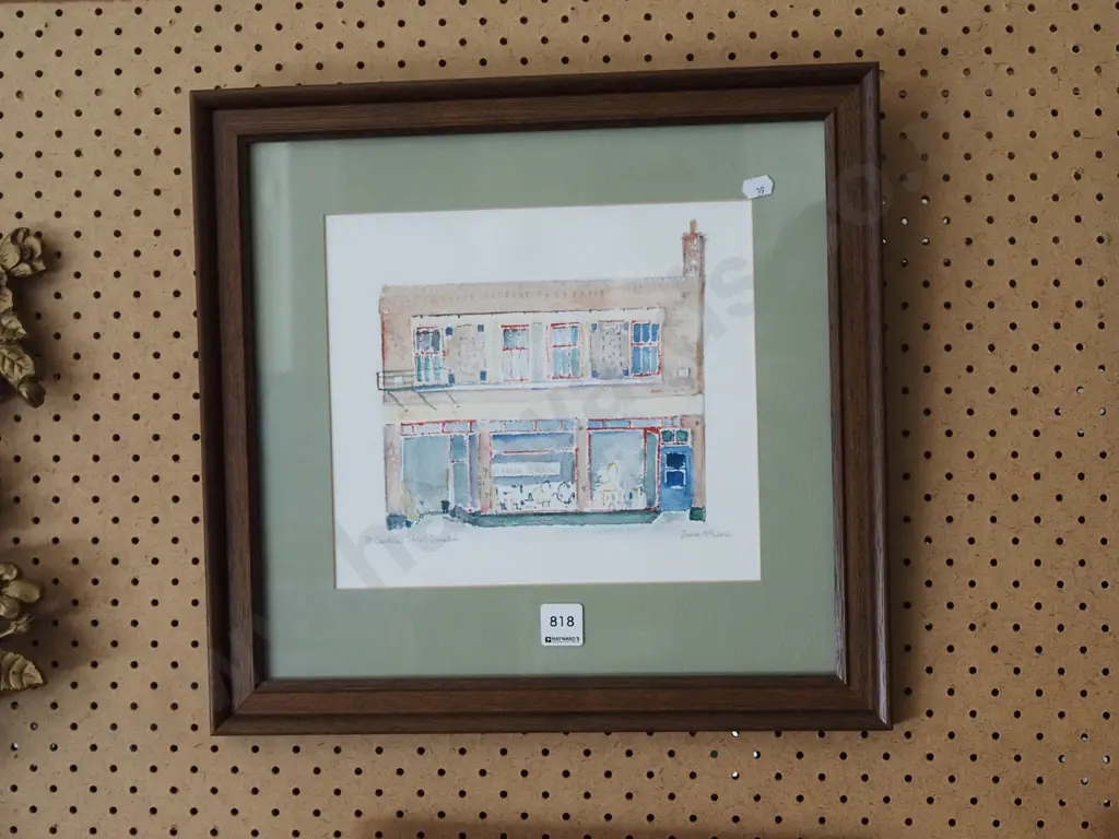 framed watercolour - St Andrew St Traders Image 1++
