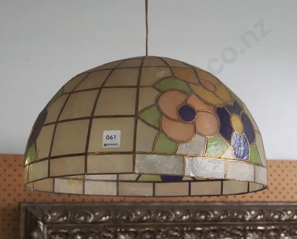 plastic leadlight hanging light shade Image 1++