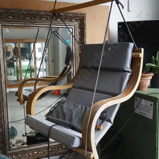 Cloud 9 Worlds Most Comfortable hanging chair with matching footrest