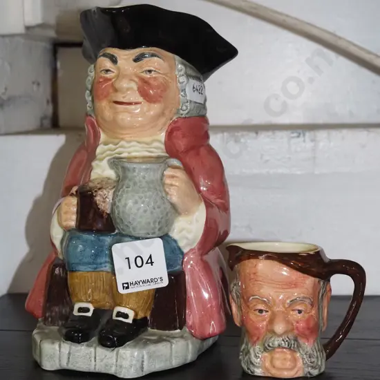2x toby jugs H190