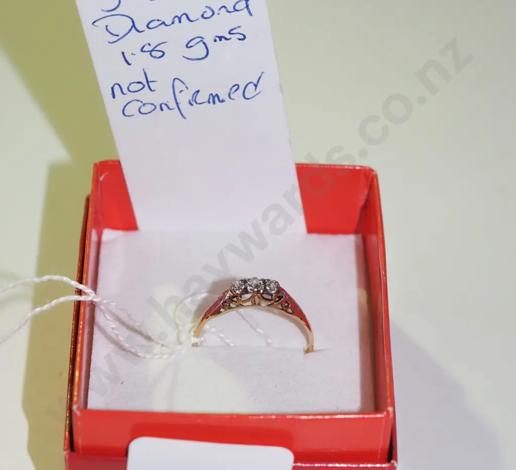 3x stone diamond? 1.8gm ring Image 1++