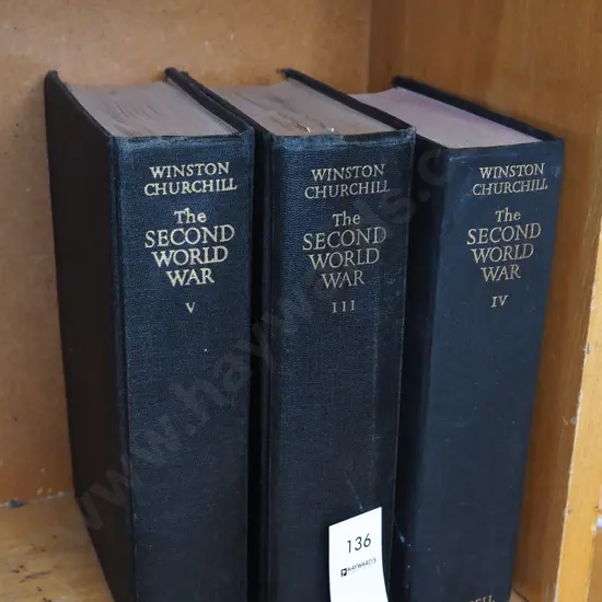 3x volumes of Winston Churchill History of WWII