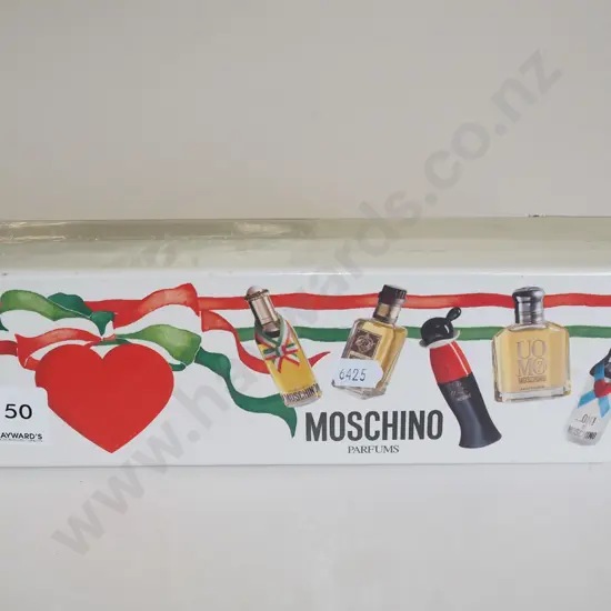 boxed sample set of Moschino selected perfumes