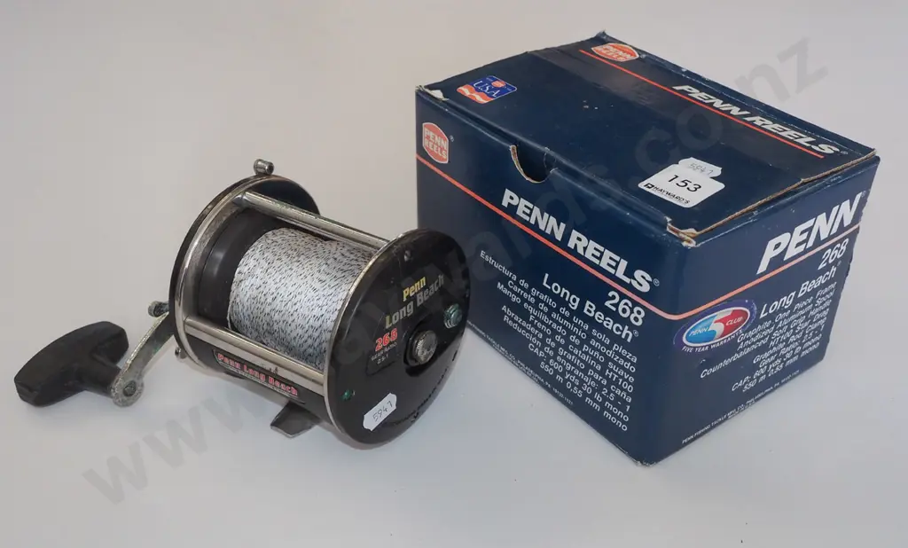 boxed as new Penn 268 Long Beach fishing reel Image 1++