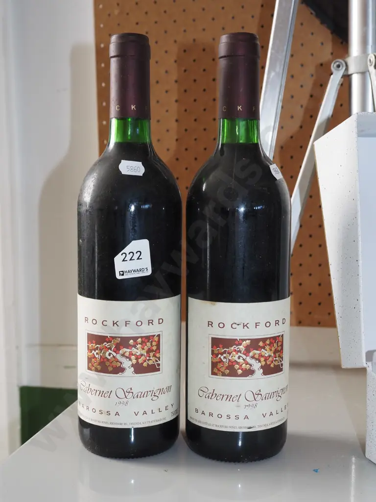 2x bottles of Rockford Barossa Valley 1998 cabernet sauvignon Image 1++
