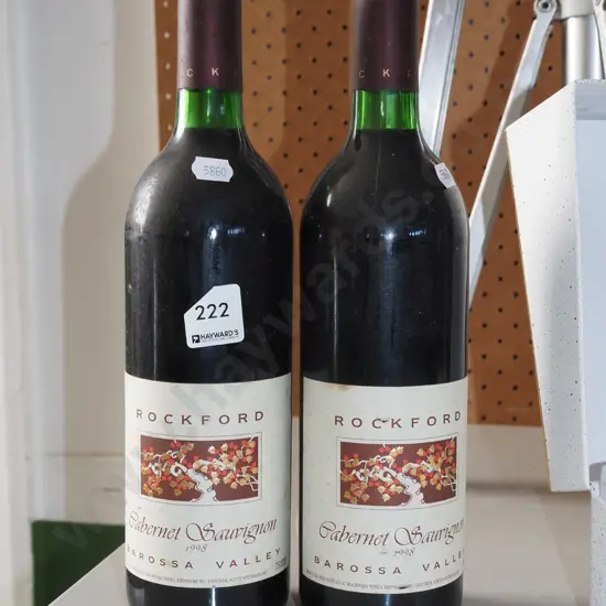 2x bottles of Rockford Barossa Valley 1998 cabernet sauvignon