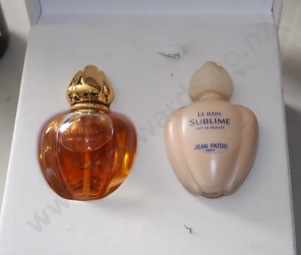   Jean Patou eau de toilette and lait de beaute box set Image 1++