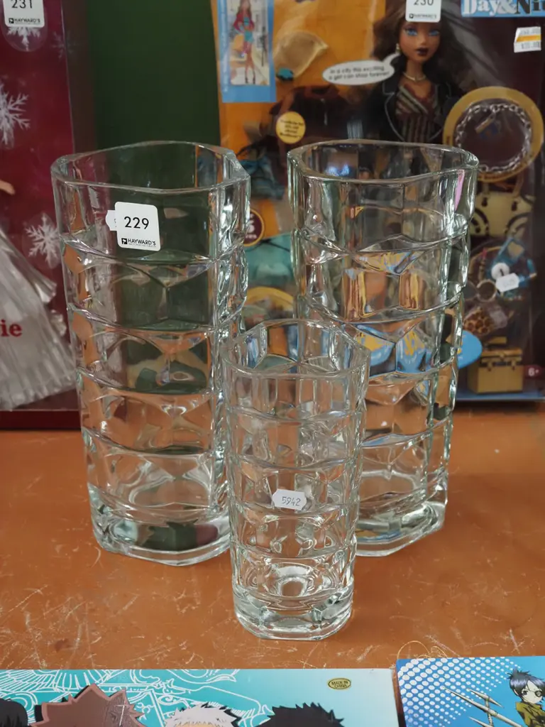 French glass vases H240 Image 1++