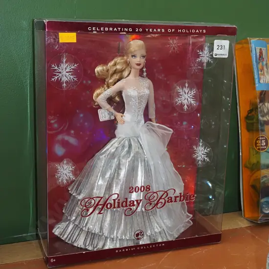 boxed as new Barbie Collector 2008 Holiday