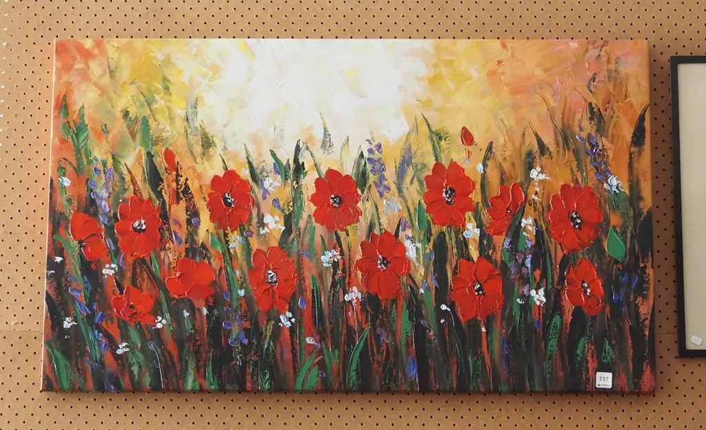 oil on canvas - flowers Image 1++