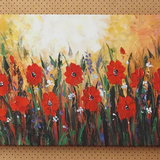 oil on canvas - flowers