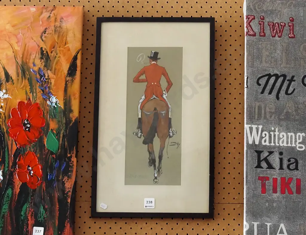 framed watercolour - bang tales - dirt under glass Image 1++