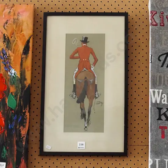 framed watercolour - bang tales - dirt under glass