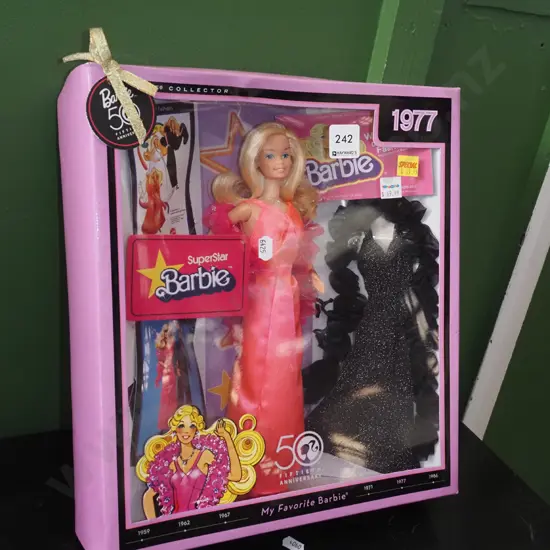 boxed as new Barbie Fiftieth Anniversary  collection Super Star 1977