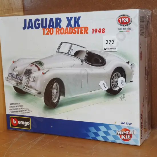 boxed yet to be assembled Jaguar XK roadster