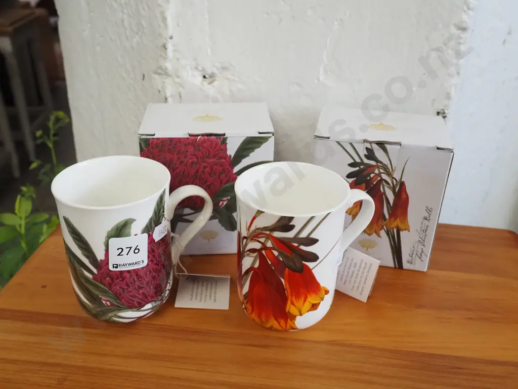 2x as new Maxwell Williams botanical coffee cups Image 1++
