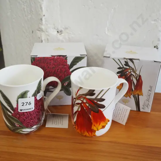 2x as new Maxwell Williams botanical coffee cups