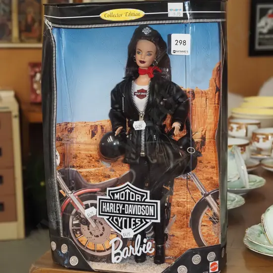 boxed Barbie Collectors Edition Harley Davidson 