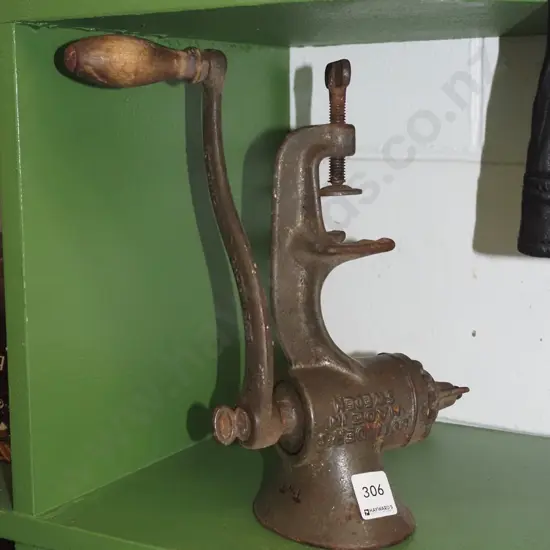 vintage Swedish bench top mincer