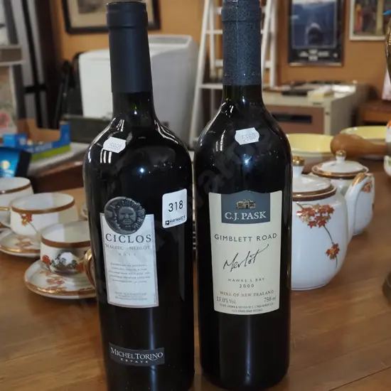 Gimblett Road cabernet merlot 2002, Ciclos Merlot  Argentina