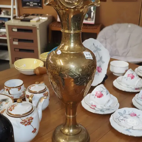 tall brass vase H450
