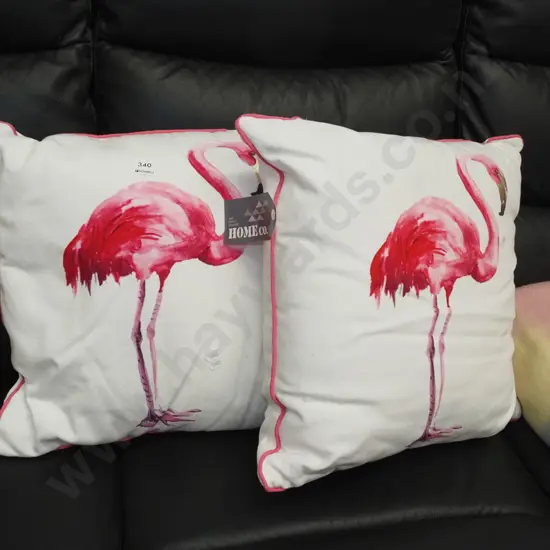 as new pink flamingo cushions
