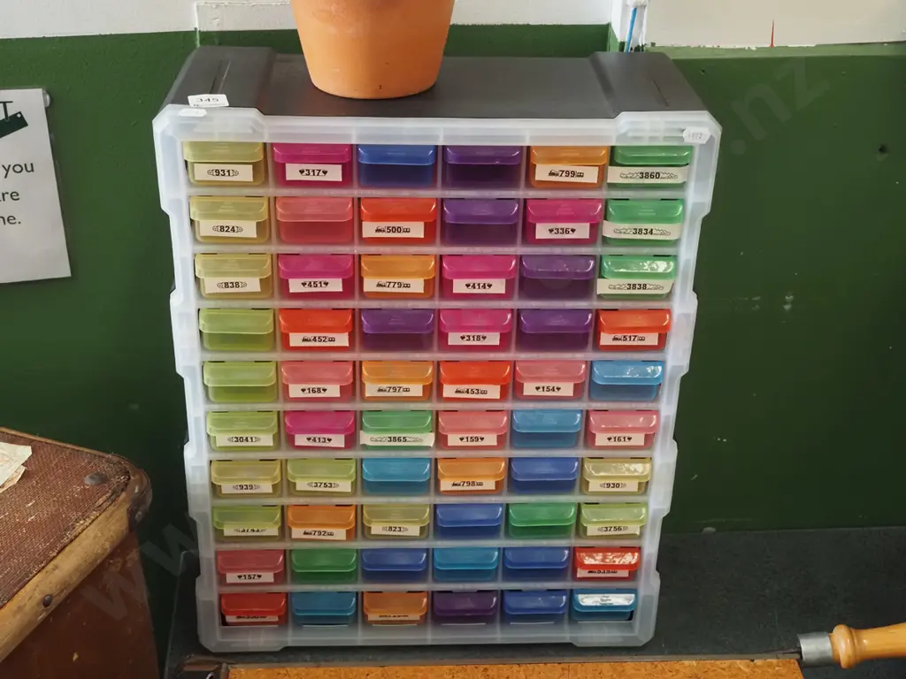 multi coloured organiser drawers Image 1++