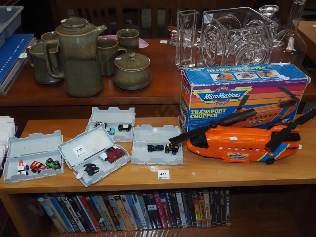 4x sets of micro machines and cases, boxed transport chopper Image 1++
