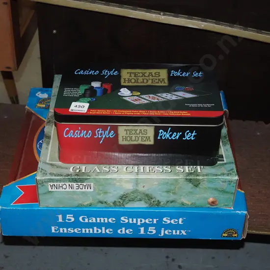 board games, poker set