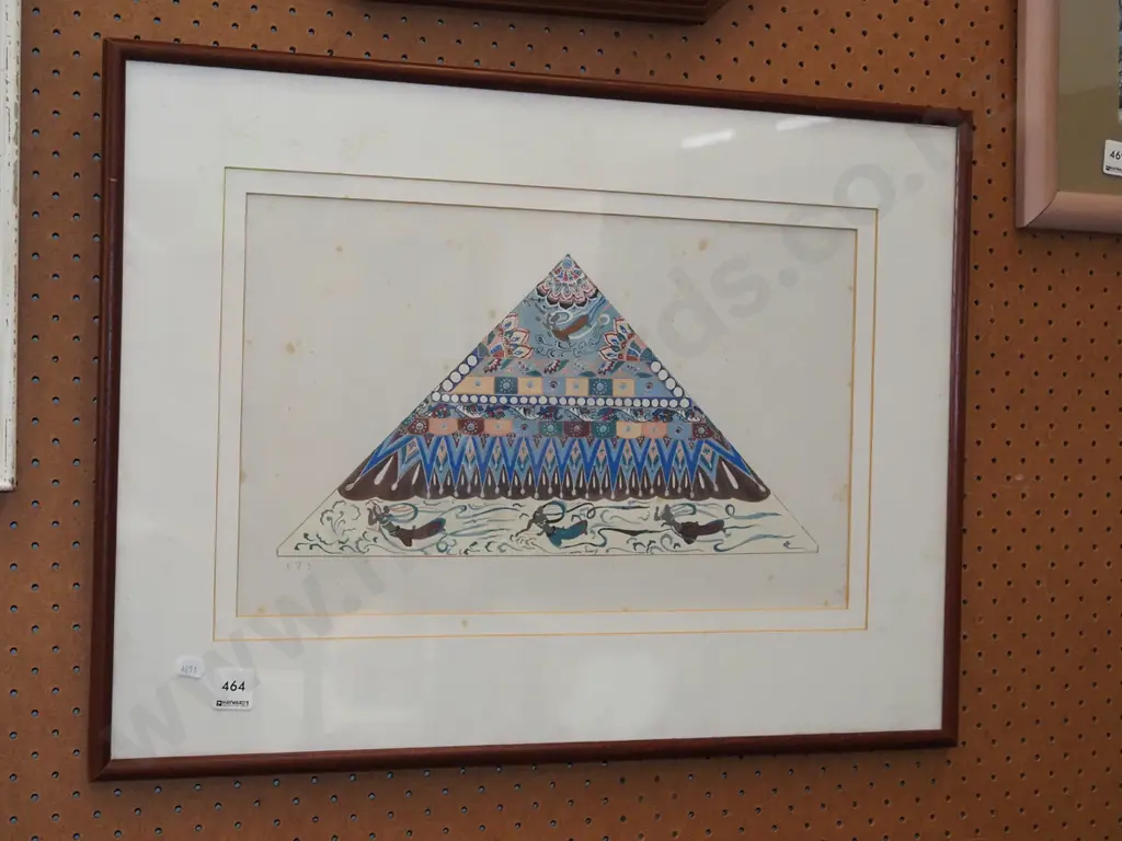 framed pyramid print - foxing Image 1++
