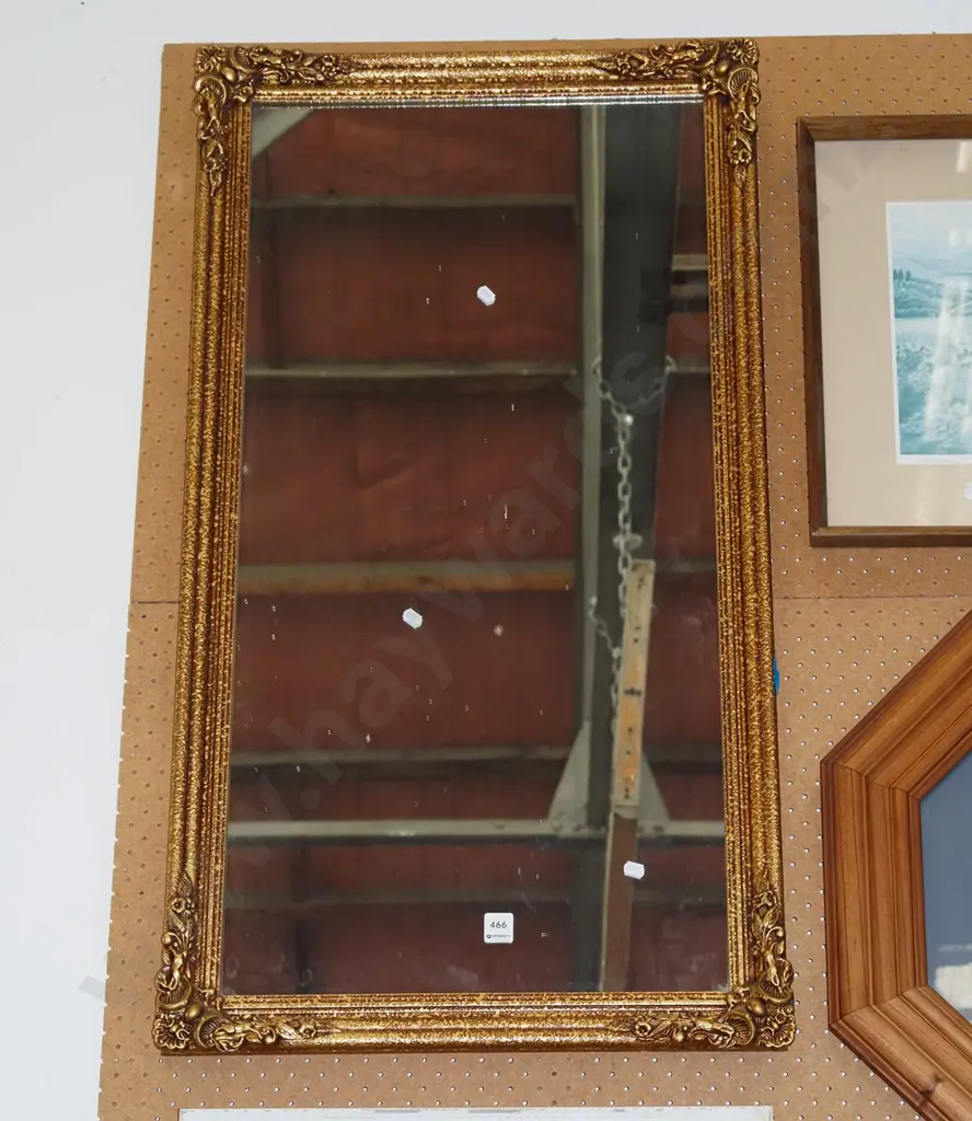 gilt framed wall mirror Image 1++