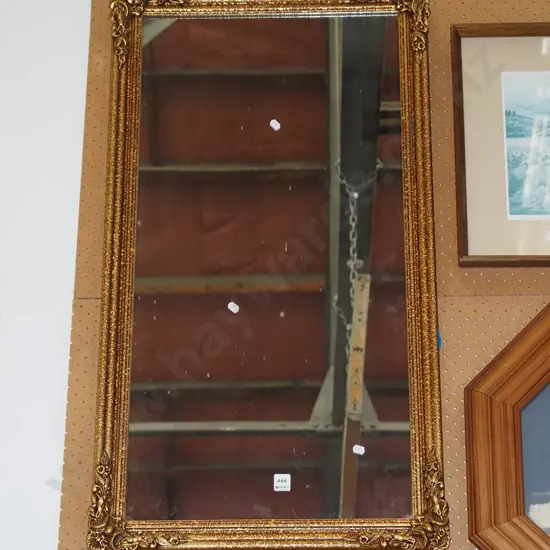 gilt framed wall mirror
