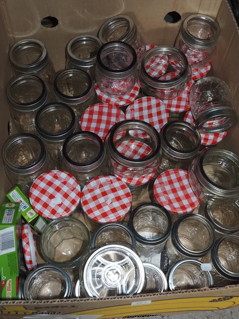 box of preserving jars and lids Image 1++