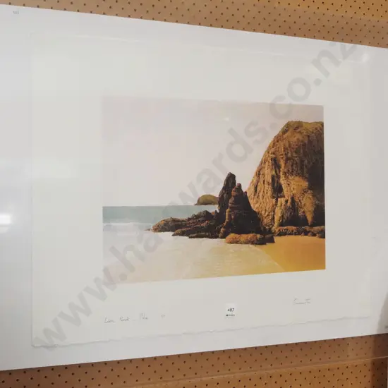 unframed print - Lion Rock Piha '07 - Perspex holder not included
