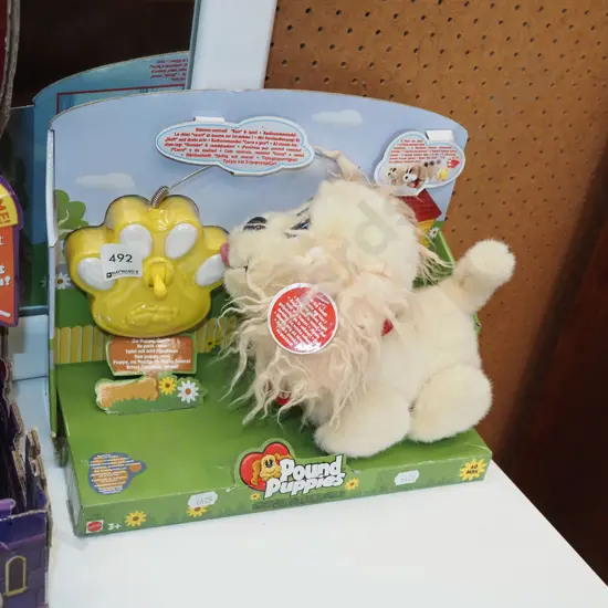 boxed as new Pound Puppies remote control toy